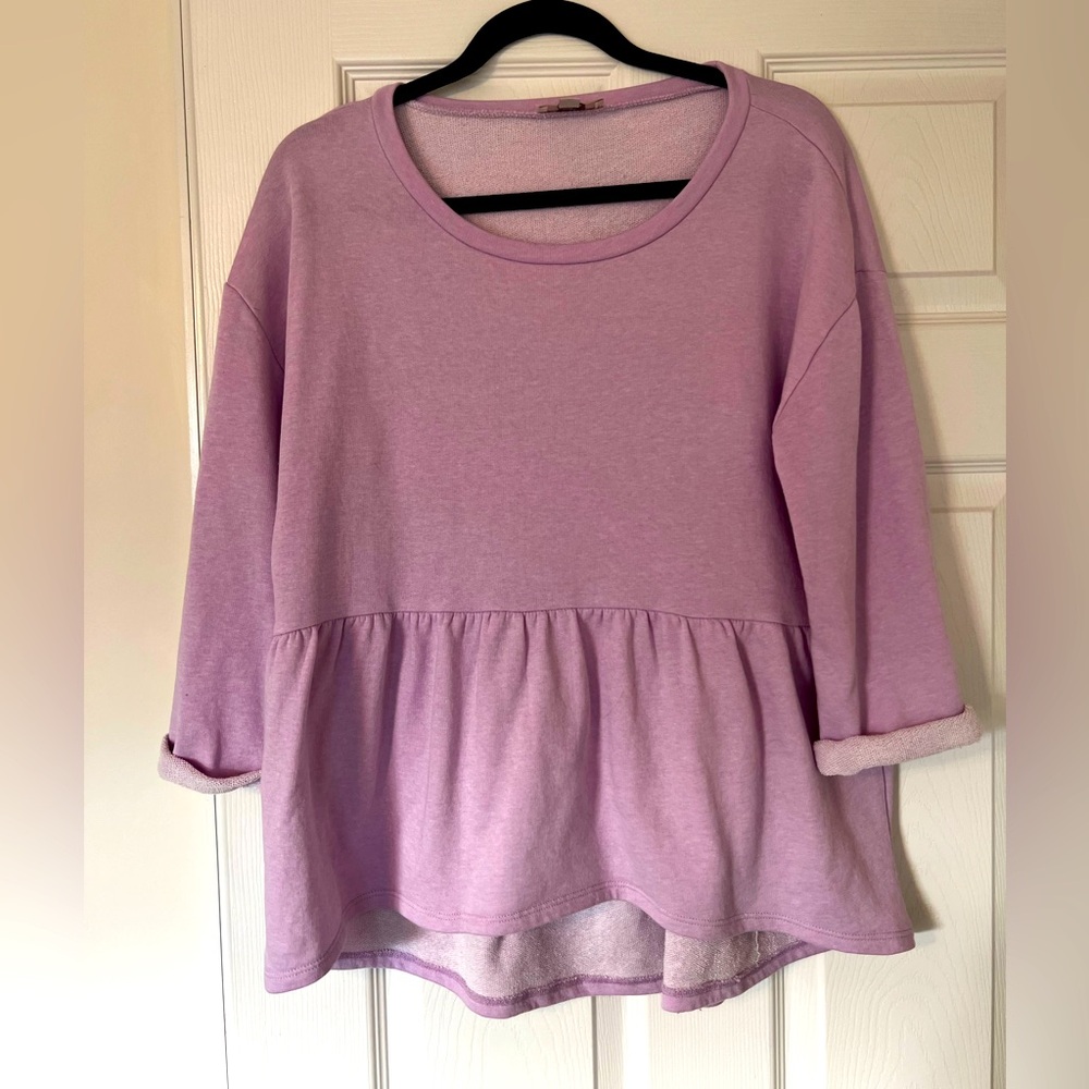 LOFT | Peplum high low top
